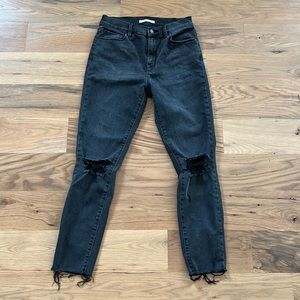 Womens Pacsun High Rise Jegging in Black, Size: 27